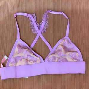 NWOT VS PINK Purple Lace Bralette